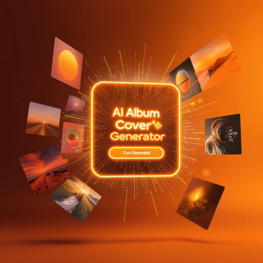 AI Album Cover Generator Technology Showcase